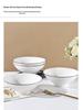 Nordic Ceramic 8" Noodle Bowl - Creative, Simple, Versatile for Rice, Soup, and Instant Noodles