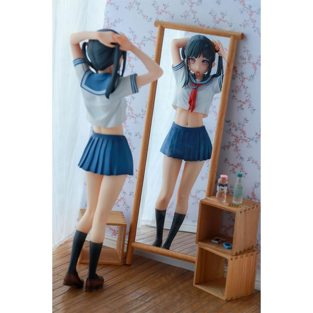 28CM Anime Sailor Fuku no Mannaka Figure Sailor Suit Stand Animation Model Toys Gifts Collection Decoration Ornaments PVC