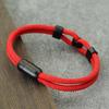 Noter New Design Men Bracelet Stainless Steel Strong Magnet Buckle Stylish Knot Wrap Braslet Pulsera Hombre Lucky Red Thread