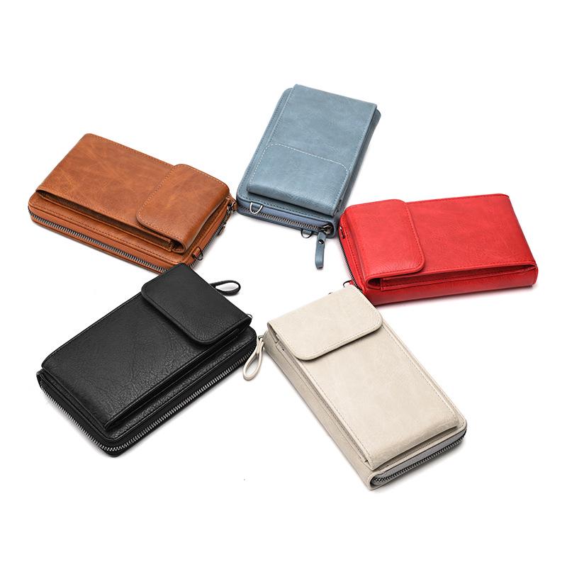 2024 Bestseller Retro Dámská Peněženka & Crossbody Taška na Mobil