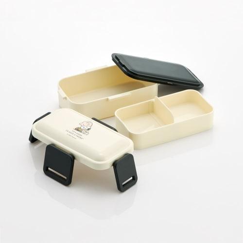Skater Lunch Box 2 Tiers 600ml for Women Antibacterial Fluffy Dome Lid Made in Japan Snoopy Badge PFLW4AG