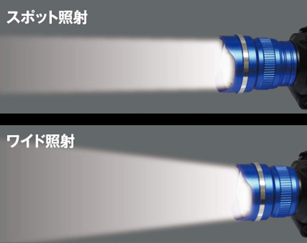 Takagi EARTH MAN ACTIVE STYLE 3W LED Zoom Headlight 170 Black 174 x 112 x 96 No.