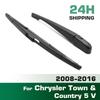 Wiper 14" Rear Wiper Blade & Arm Set Kit For Chrysler Town & Country 5 V 2008 - 2016 Windshield Windscreen Rear Window