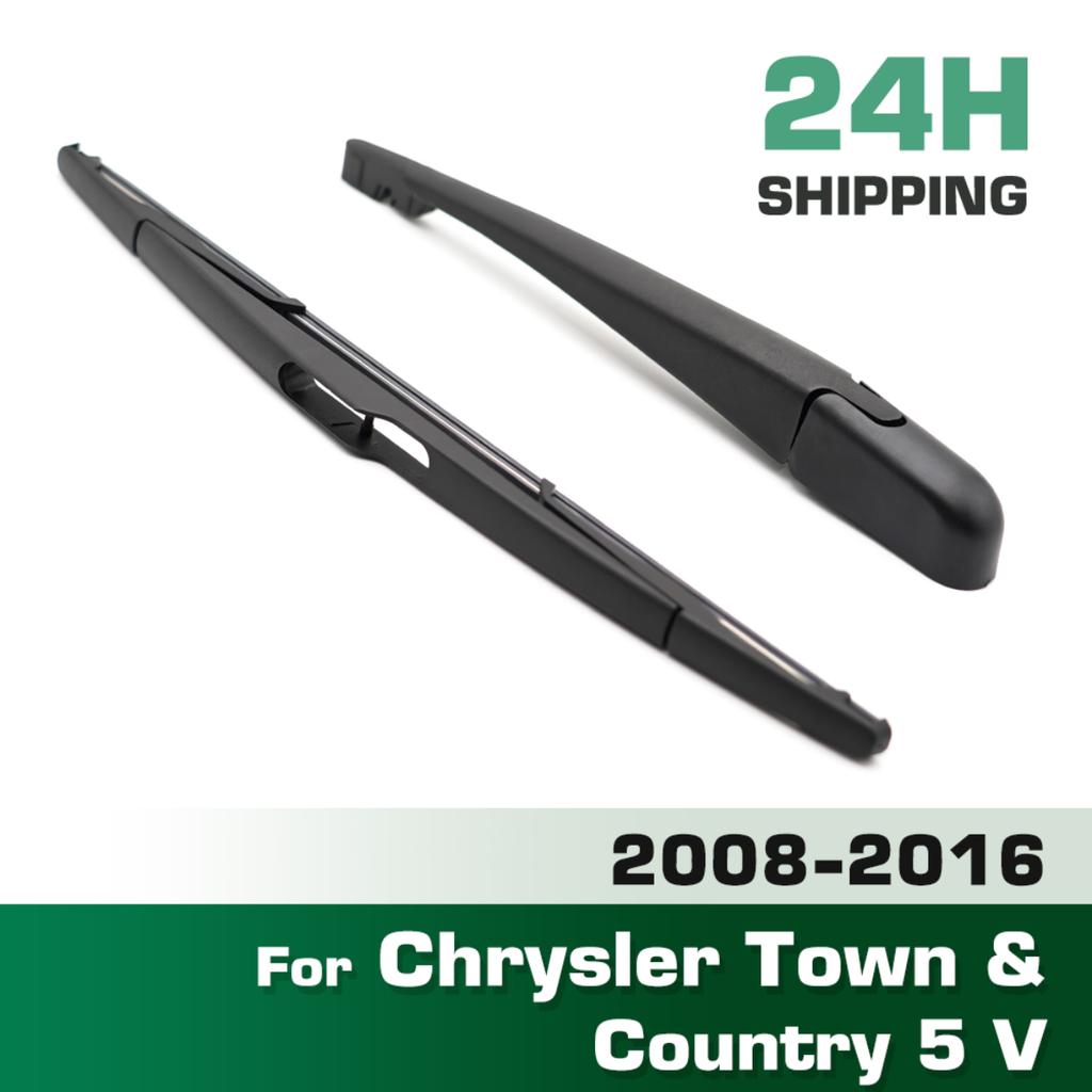 Wiper 14" Rear Wiper Blade & Arm Set Kit For Chrysler Town & Country 5 V 2008 - 2016 Windshield Windscreen Rear Window