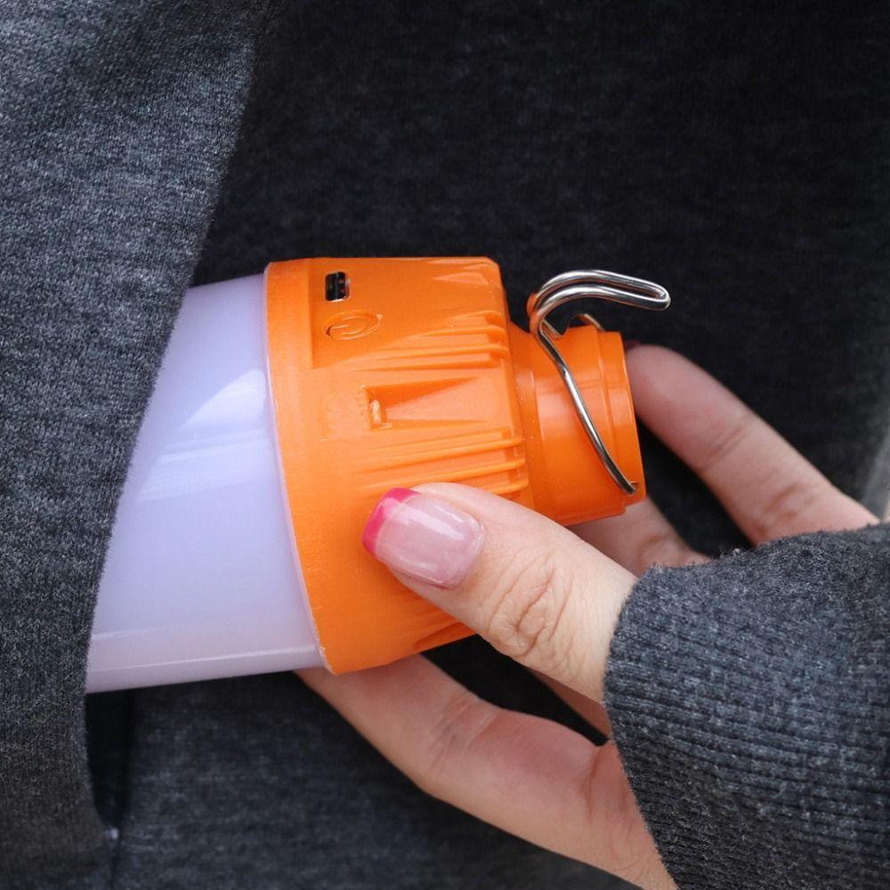 Portable with Metal Hooks Camping LED Lights USB Type-C Street Lighting Rechargeable Emergency Lamp Outdoor