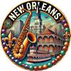 Vintage Metal Tin Sign New Orleans Wall Art Rustic Decor