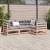 4 Piece Garden Sofa Set Solid Douglas Fir Wood