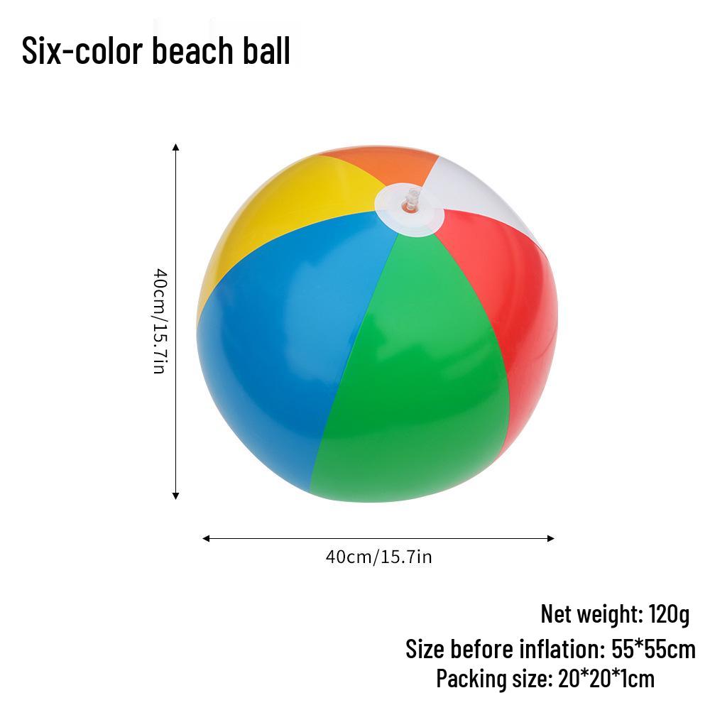 PVC Inflatable Transparent Beach Ball with Blue Sequins for Water Play and Photo Props