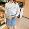 Fashion new embroidered rhombus soft bag versatile shoulder messenger square bag change mobile phone women's bag