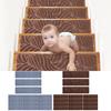 Stair Treads For Wooden Steps Edging Steps Non Slip Treads 15 Pieces Indoor Staircase Runner Non-Skid Safety Rug For Kids Elders