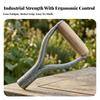 Y-Grip Tool Handle with Wooden Grip Two-Handed for Outdoor Work, Landscapers