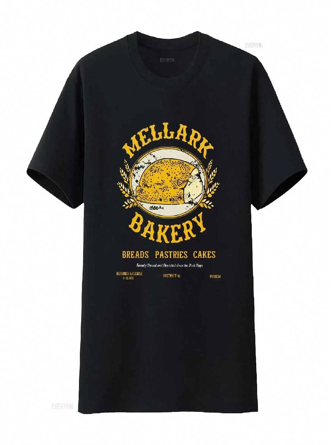 Mellark Bakery SweaT T Shirt Peeta Katniss Everdeen Book Merch District 12 Panem Lover Vintage Washed Comfortable S разноцветный