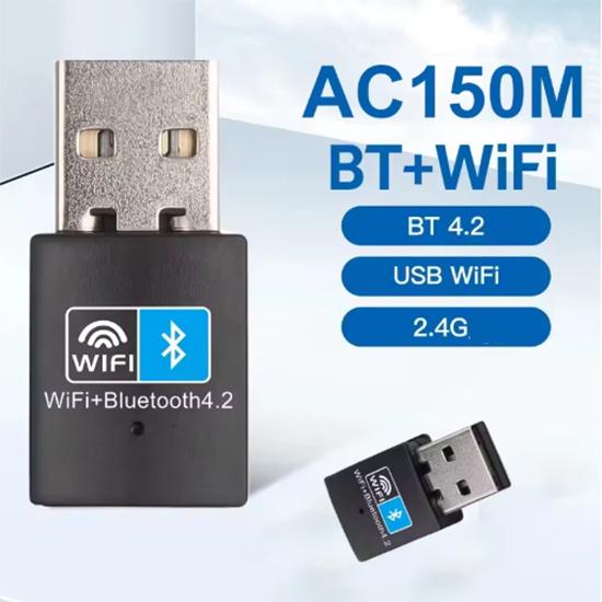 2 In 1 USB Wifi & Bluetooth 150Mbps USB WiFi Bluetooth Adapter 2.4Ghz Wireless External Receiver Transmitter RTL8723 WiFi Dongle