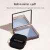 GECOMO Oil Blotting Puff with Mirror - Portable Matte Face Paper for Oily Skin