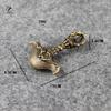 Nepal pure copper handmade elephant head down demon vajra pestle Desk Decorations Tea Pets Ornaments Brass Paperweight Crafts
