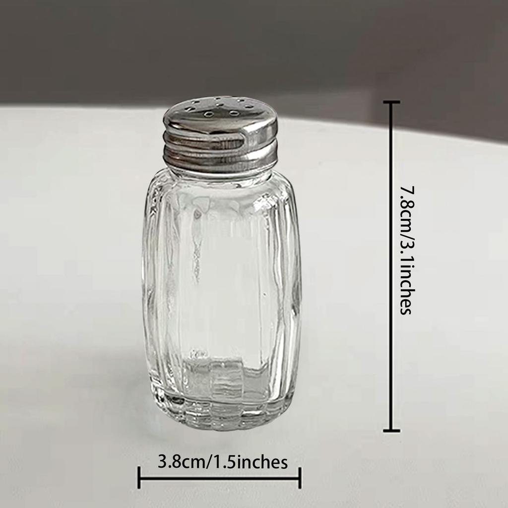 10 spice small glass salt and pepper shakers shakers,