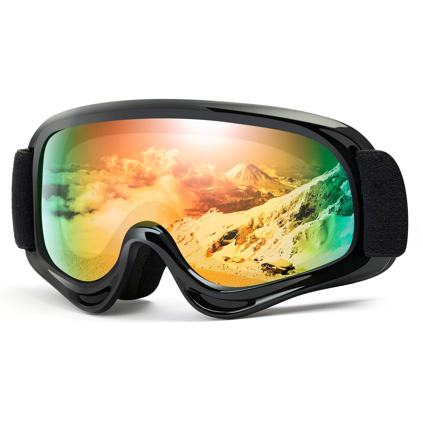 

Лыжные очки Snow UV Ultra Snowboarding Flat Sports Совместимость с регулируемым чехлом для очков All Mountain Survival, унисекс [Laberush], очки для защиты от солнца,