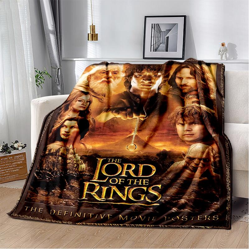 Movie L-Lord of The Rings H-Hobbit Soft Plush Blanket,Flannel Blanket Throw Blanket for Living Room Bedroom Bed Sofa Cover Child