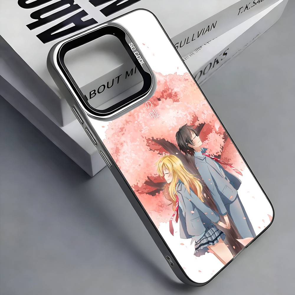 Y-Your lie IN A-APRIL Phone Case For iPhone 17,16,15,14,13,12,11 Plus,Pro Max,Colored Silver Phone Case