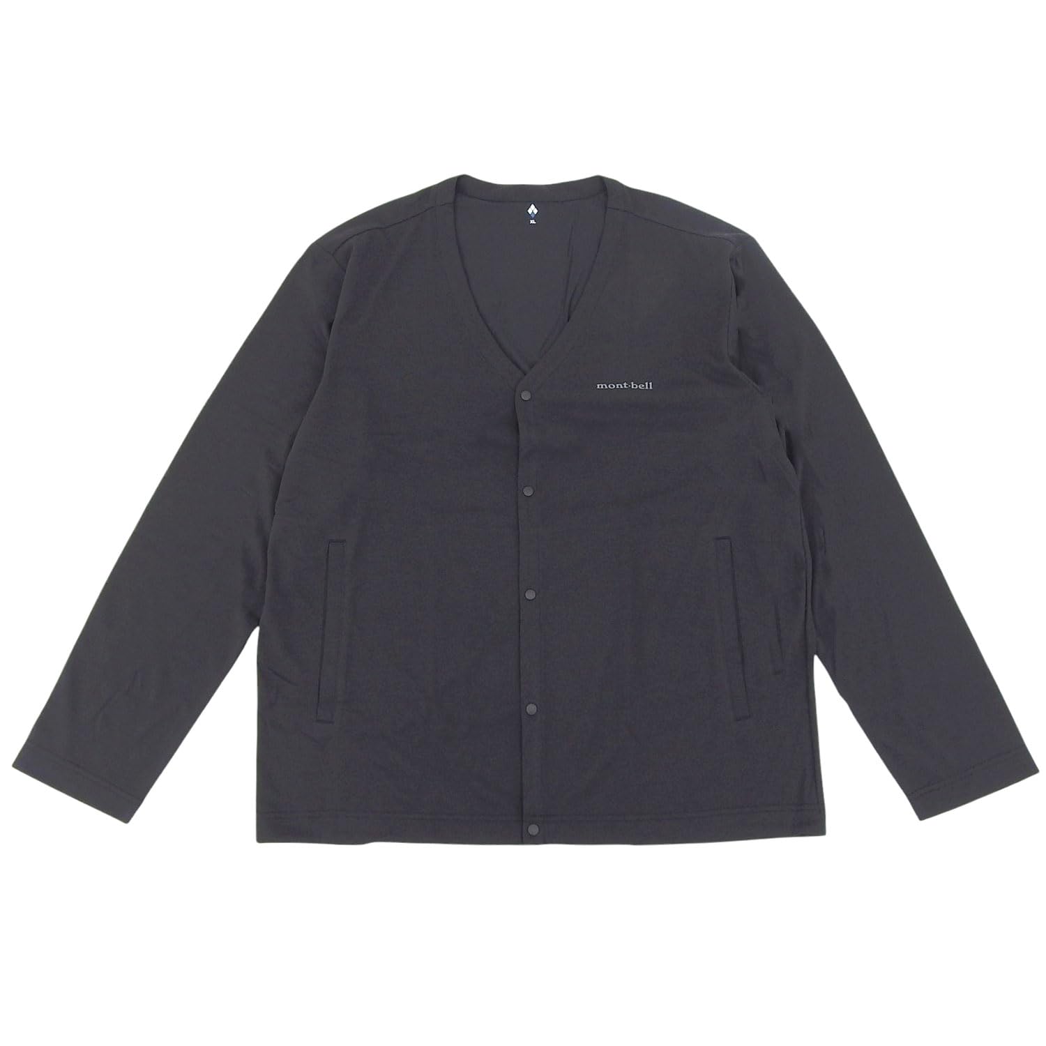 mont-bell wickron cardigan men s lightweight moisture-wicking odor-control uv-cut 1114683 black m чёрный