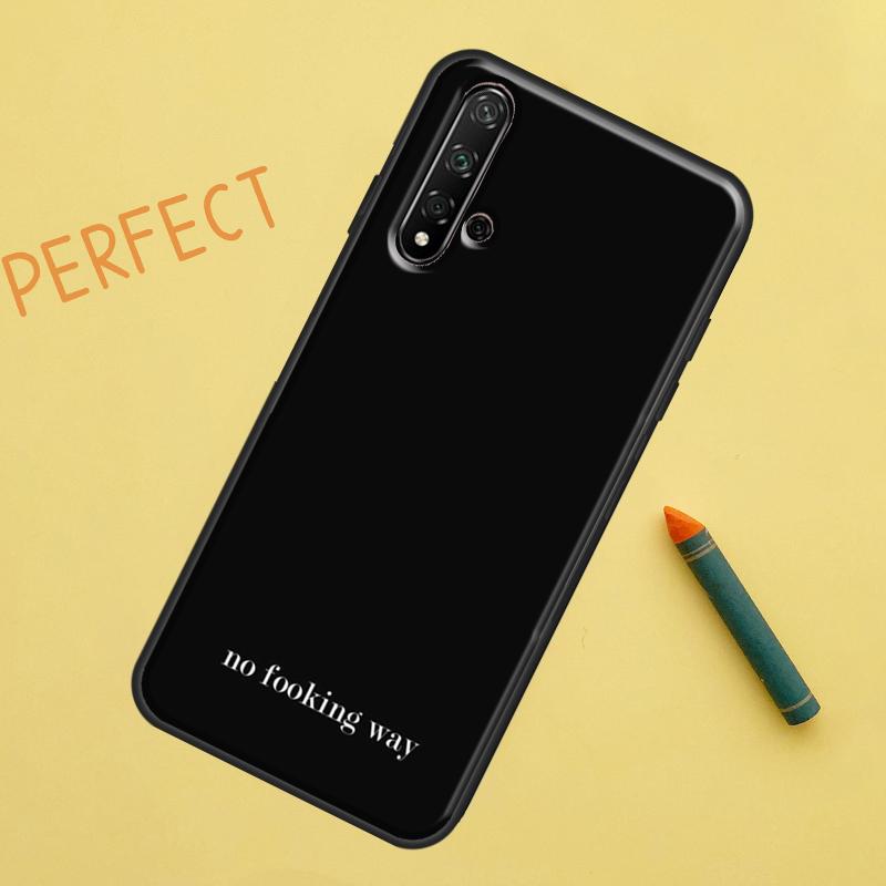 Simple Minamilst Black Quote For Huawei Nova 12s 11i 7i 8i 12i Y73 Y70 Y90 Y60 Y72 Y61 Y91 9 10 SE P40 Lite P30 Pro Case