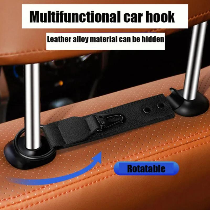 Cârlige din piele PU pentru depozitare auto cleme scaun față tetiera organizator suport Auto fixare umerașe accesorii interioare auto