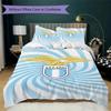 Lazio Pattern Bedding,Quilt Set Quilt Cover Pillowcase Home Birthday Gift(1 * Duvet Cover + 2 * Pillowcase, Without Core)_lx