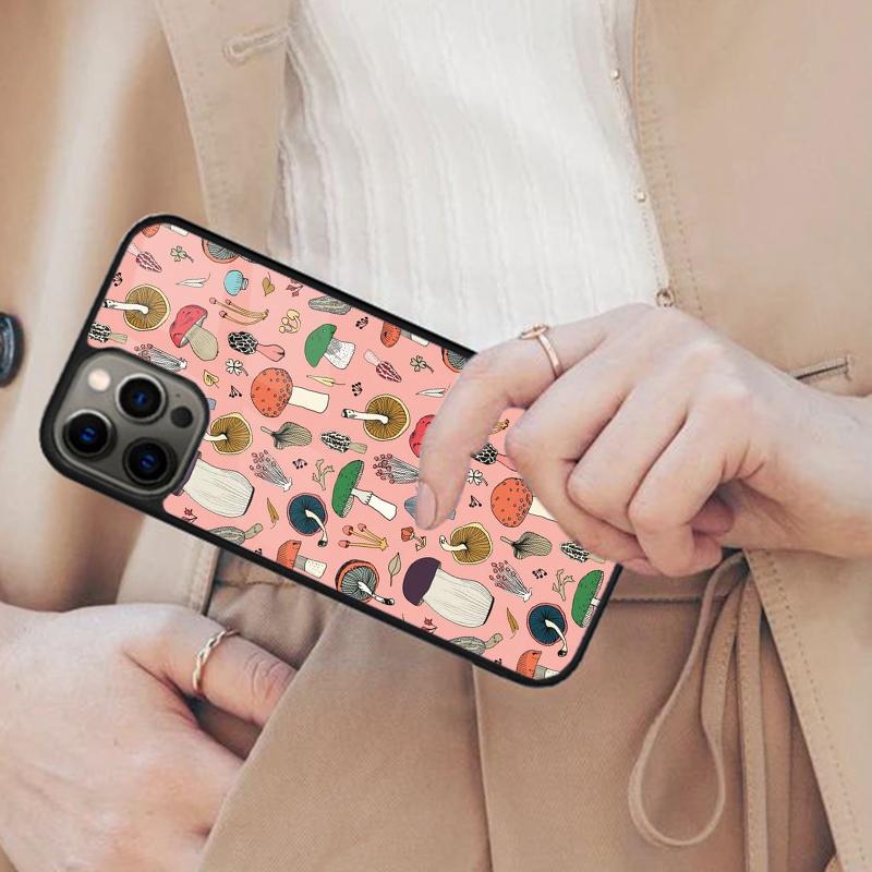 Mushroom Pattern Magnetic Phone Case For APPLE iPhone 17 Air 16 14 13 12 Pro Max 15 Plus Wireless Charge With MagSafe Cover