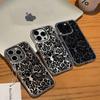 Cool Flower Pattern Phone Case For Iphone 17 17E 16E 14 12 16 Pro Max 11 15 13 Ultra Shockproof Protective Cover Coque