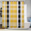 Schachbrett Karo Bad Duschvorhang Set Für Haus Badezimmer Dekoration Rosa Lila Weiß Bunte Badezimmer Teppich Abdeckung Modernes Design Wat