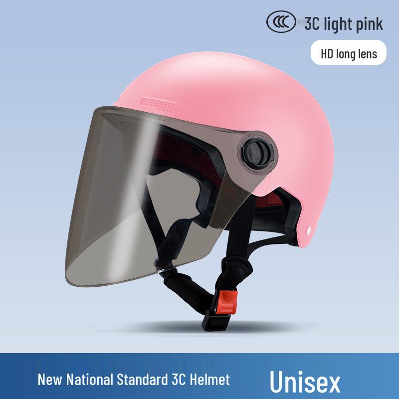 Certified 3C Electric Motorcycle Helmet: Retro, Breathable, All-Season, Lightweight for Men and Women