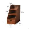 Classic Wooden Desk Organizer for Home and Office