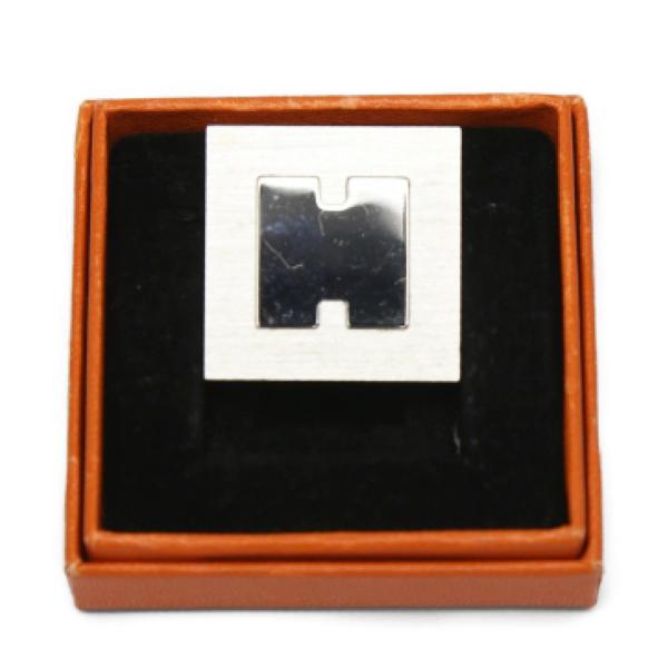 

HERMES Smile Пепельный SS Логотип H Подставка для фото Другие разные товары Серебристый унисекс Б/у