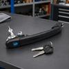 Black Exterior Car Door Handle with Integrated Lock Component, 6N0837207 6N0837207C Single-Body Engineering-Plastic Design for Mechanical Bolt-On