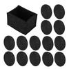 14pcs Felt Absorbent Coasters Round Thick Cup Mats for Kitchen Table with Storage Holder