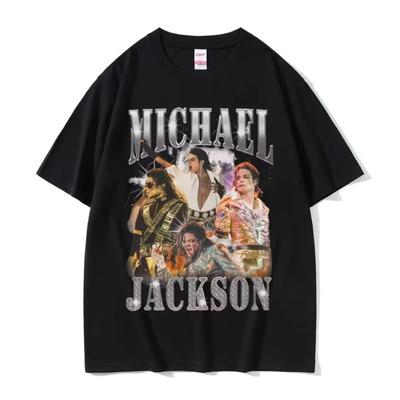 Klassisches Vintage Michael Jackson Grafik T-Shirt Herren Damen Kleidung Mode Retro Gothic Rock T-Shirts Männliches Punk Oversized T-Shirt
