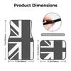 Tappetini Auto su Misura Set Anteriore e Posteriore Union Jack per Mini Cooper 2007-2023 R55 R56 R57 R60 R61 F54 F55 F56 F57 F60 Clu