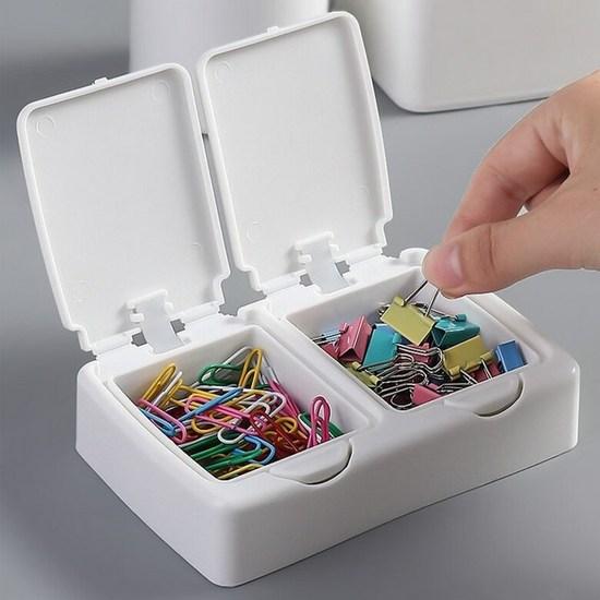 BenF Domusong Tek Dokunuşlu Organizer Poca Saklama Kutusu Etiket Dakku Kılıfı Kırtasiye Saklama Fotoğraf Kartı Saklama Mini