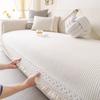 Summer Cool Doudou Simple Ice Silk Cool Sofa Cushion Grade Waffle Plaid Sofa Mat Cushion Cover Manufacturer