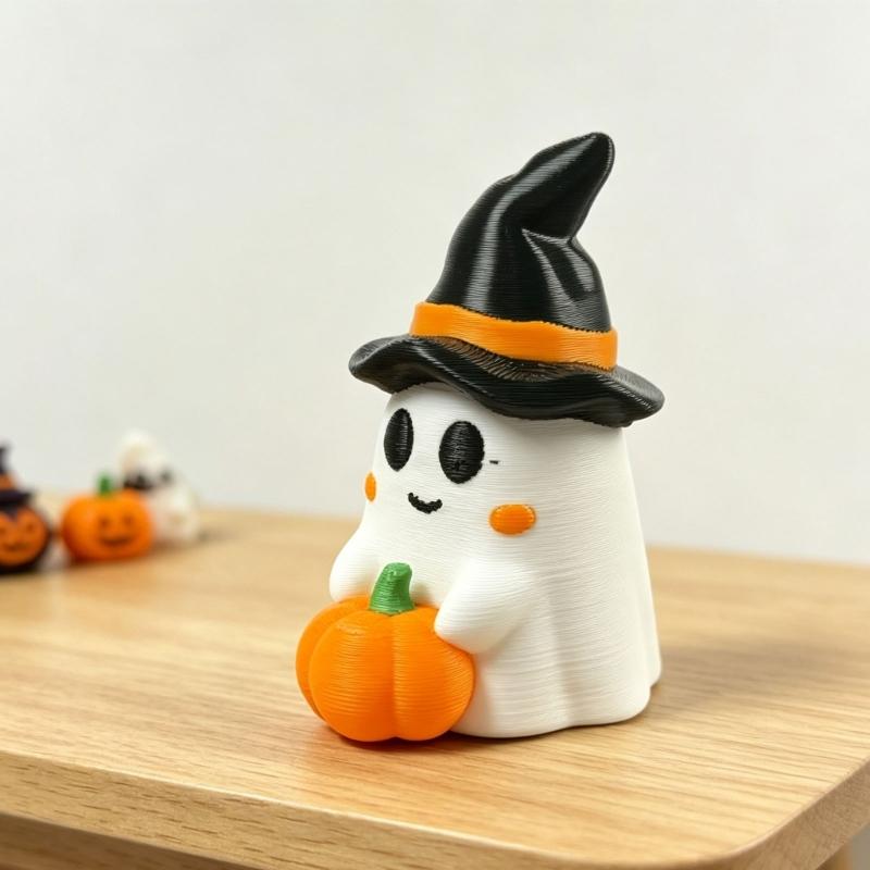 Halloween Ghostly Figurines Pumpkins Ghostly Statue Sculptures Miniature Garden Accessories Monsters Figurines Ornament