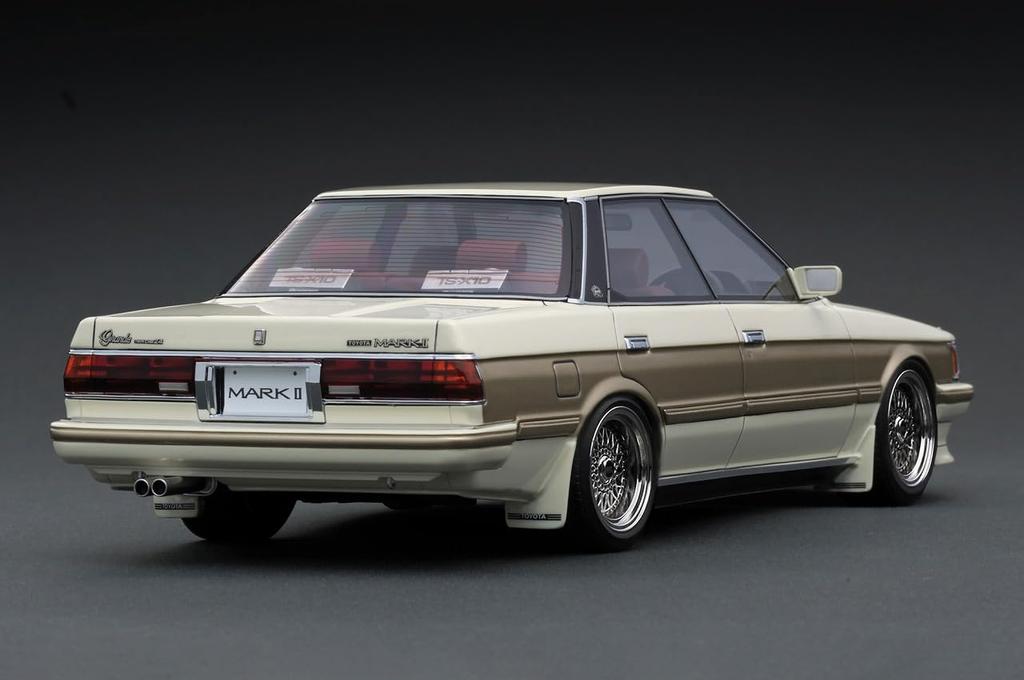 ignition model scale Toyota Mark II Grande Pearl finished product IG3821 TK.Company 1/18 (GX71) White/Gold