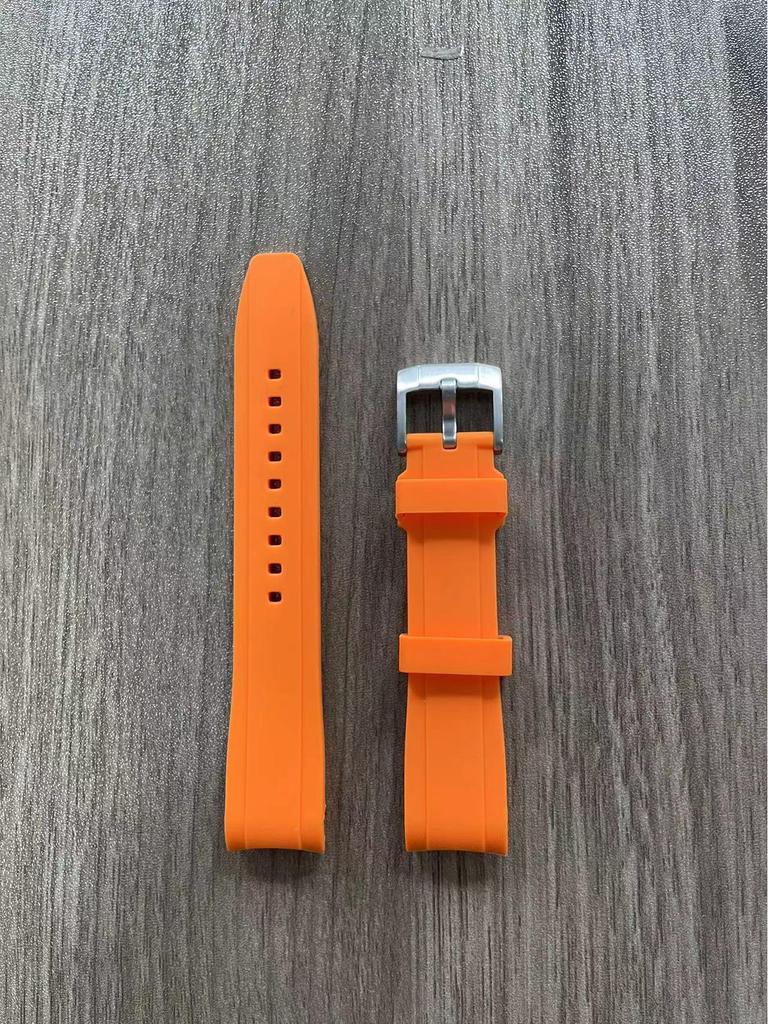 Curved Silicone Strap for Omega X Swatch Moonwatch, 20/22mm