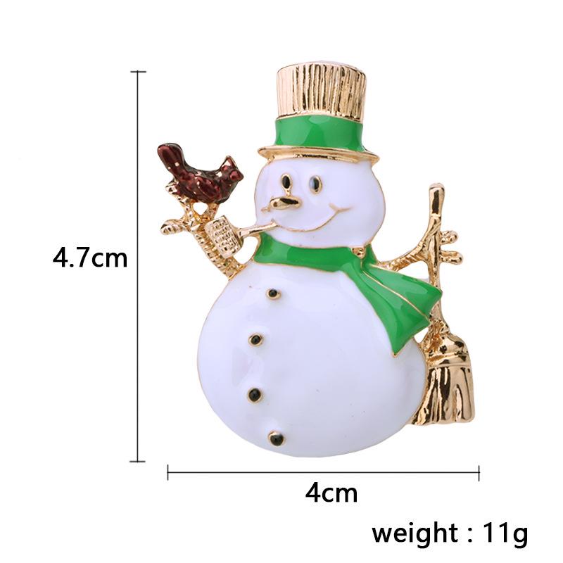 Christmas Brooch Set Santa Snowman Tree Pin Popular In Europe & US | Festive Lapel Pins for Xmas Sweater Decoration Men Women Body Accessories