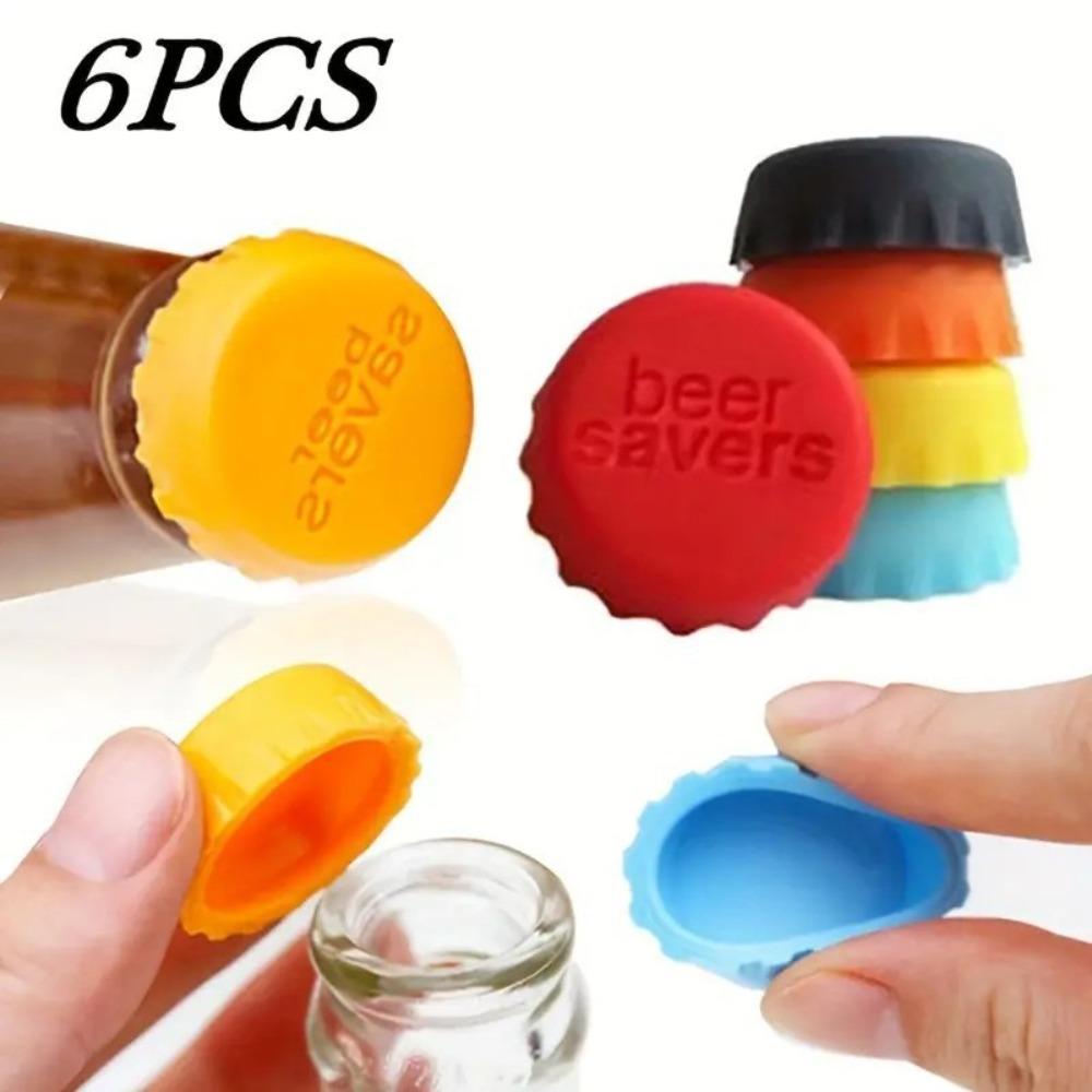 Silica Gel Bottle Cap Reusable Sealed Beer Cap Vinegar Soy Sauce Bottle Soda Cola Cap Wine Protective Stopper