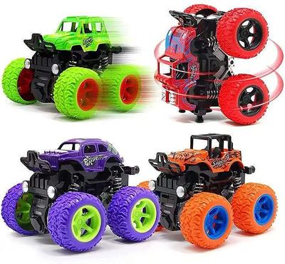 Monster Trucks Autá na spätný chod 360° Rotácia Pohon 4 kolies Odolné Na zotrvačník Zatlač a choď Hračky Nákladné auto Hrací set