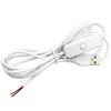 5Pcs 1.5M USB Power Supply Wire 5V ON OFF Switch Cable USB Extension Cable  for USB Fan Desk Light