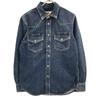 DIESEL D-EAST-P1 Blue Long Sleeve Denim Shirt Washed tops XS blueUsed
