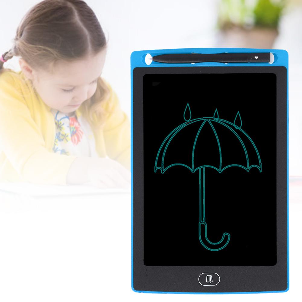 8.5in LCD Writing Pad Children Smart Graffiti Drawing Board Monochrome Handwriting(bleu Fonce )