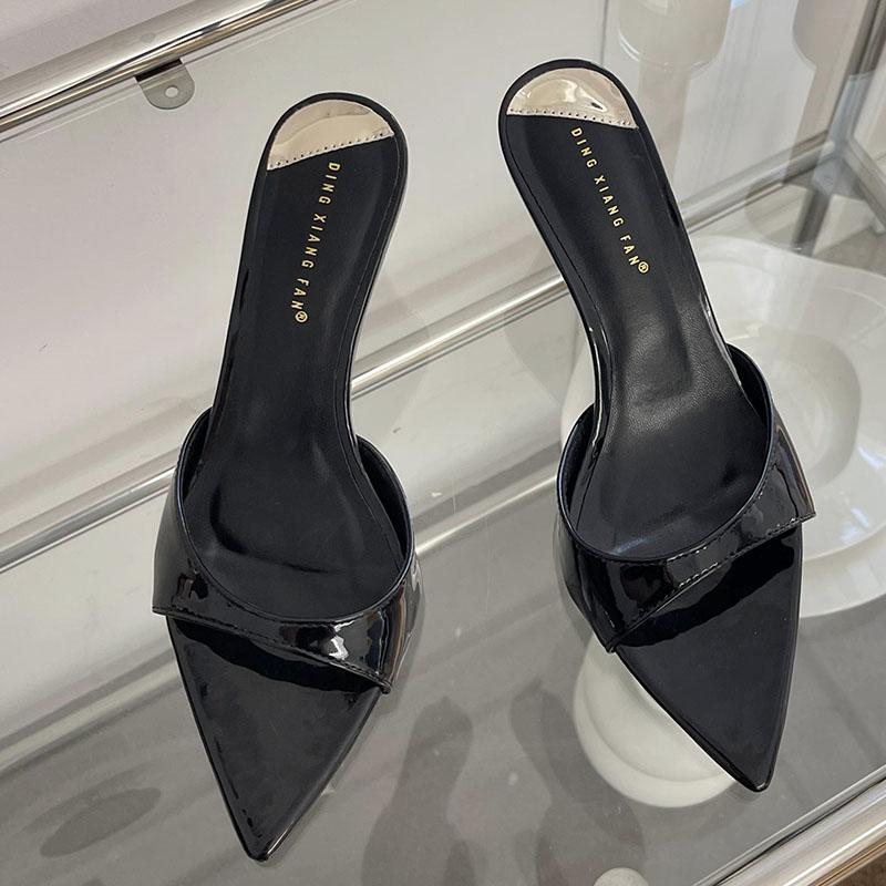 Fashion Female Red Footwear Pumps Slides Heels Shoes For Women New In 2025 Luxury Fashion Pointed Toe Ladies Thin High Heels Shoes