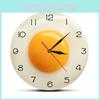 Digital Silent Quartz Wall Fried Egg Clock With Acrylic Frame For Kitchen Dining Room Decor